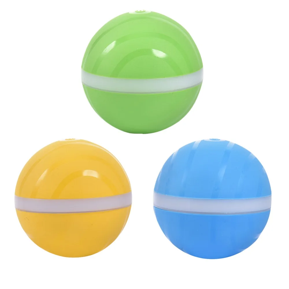 Funny Jumping Ball USB Electric Ball Waterproof LED Rolling Flash Ball Fun Toys for Children Kids Baby Pet Dog Cat