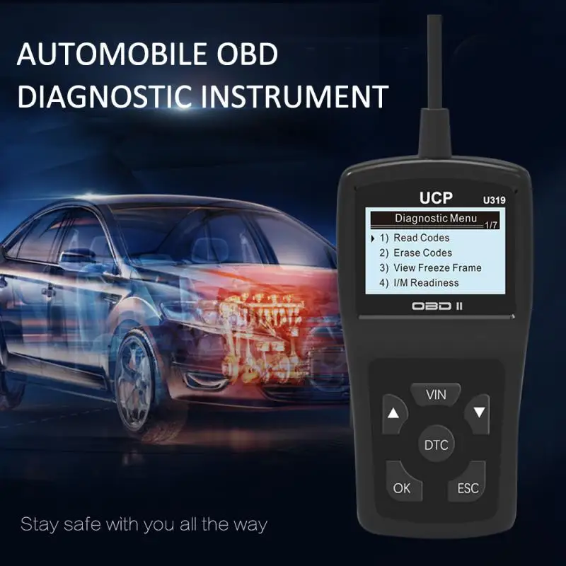 U319 полный OBD2 сканер OBD 2 Код двигателя Reader Creader автомобильный диагностический инструмент автомобильные аксессуары Auot продукты