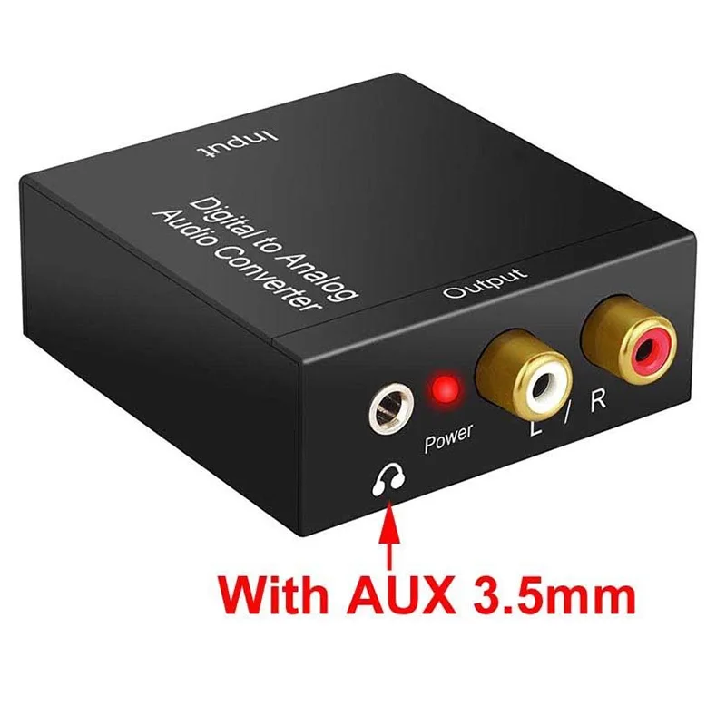 FFYY-AC Цифровой оптический Toslink SPDIF коаксиальный аналоговый L/R RCA аудио конвертер