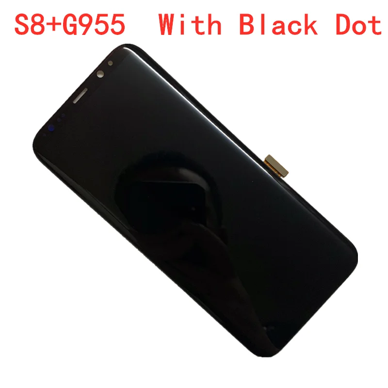 Оригинальный AMOLED ЖК дисплей с черной точкой для SAMSUNG S8 + PLUS G955U G955A G955F дигитайзер