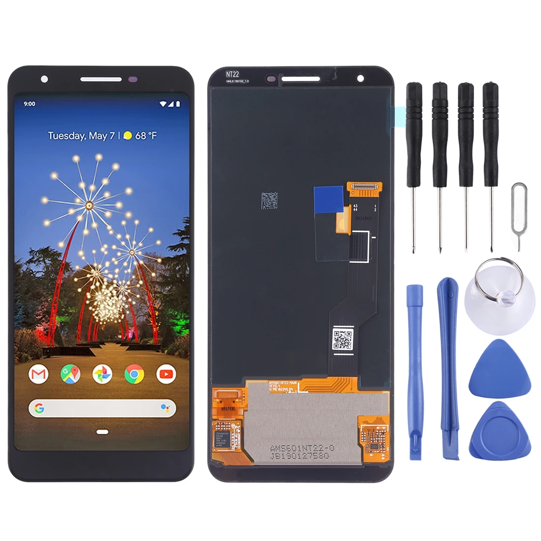 Протестированные запасные части для Google Pixel 3a XL ЖК-дисплей+ сенсорный экран стеклянная панель в сборе+ Инструменты