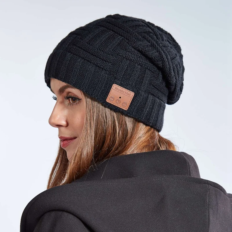 Fashion Wireless Bluetooth Hat Call Music Stereo Hot Knitting Bluetooth Headset Knitted Bluetooth Headset Cap