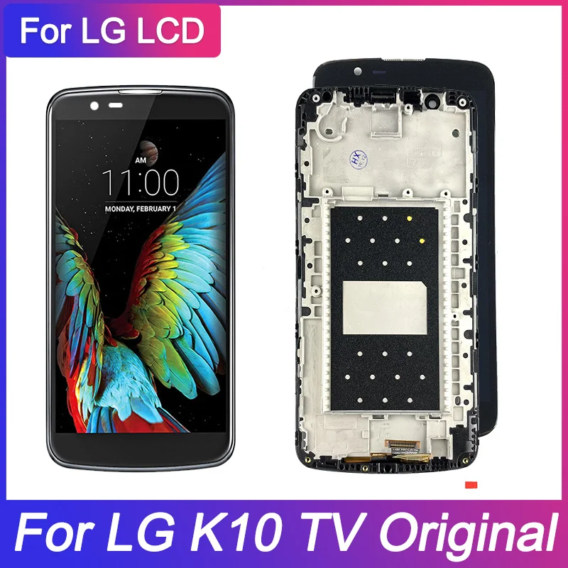 Оригинальный ЖК-дисплей для LG K10 TV K430 K430DS сенсорный экран дигитайзер с рамкой |