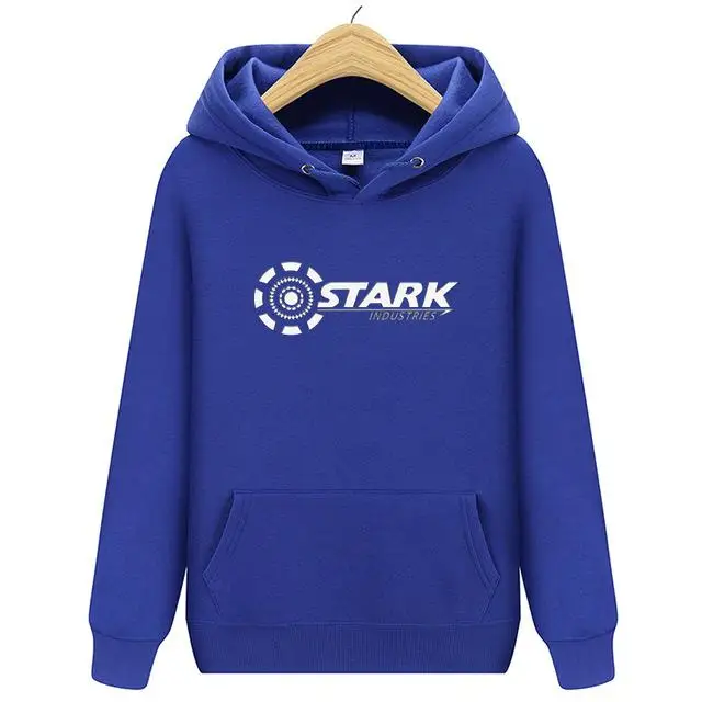Новые Брендовые мужские толстовки STARK INDUSTRIES, зимние модные толстовки Kpop для мужчин и женщин, повседневные свободные толстовки Harajuku - Цвет: HW0173blue1