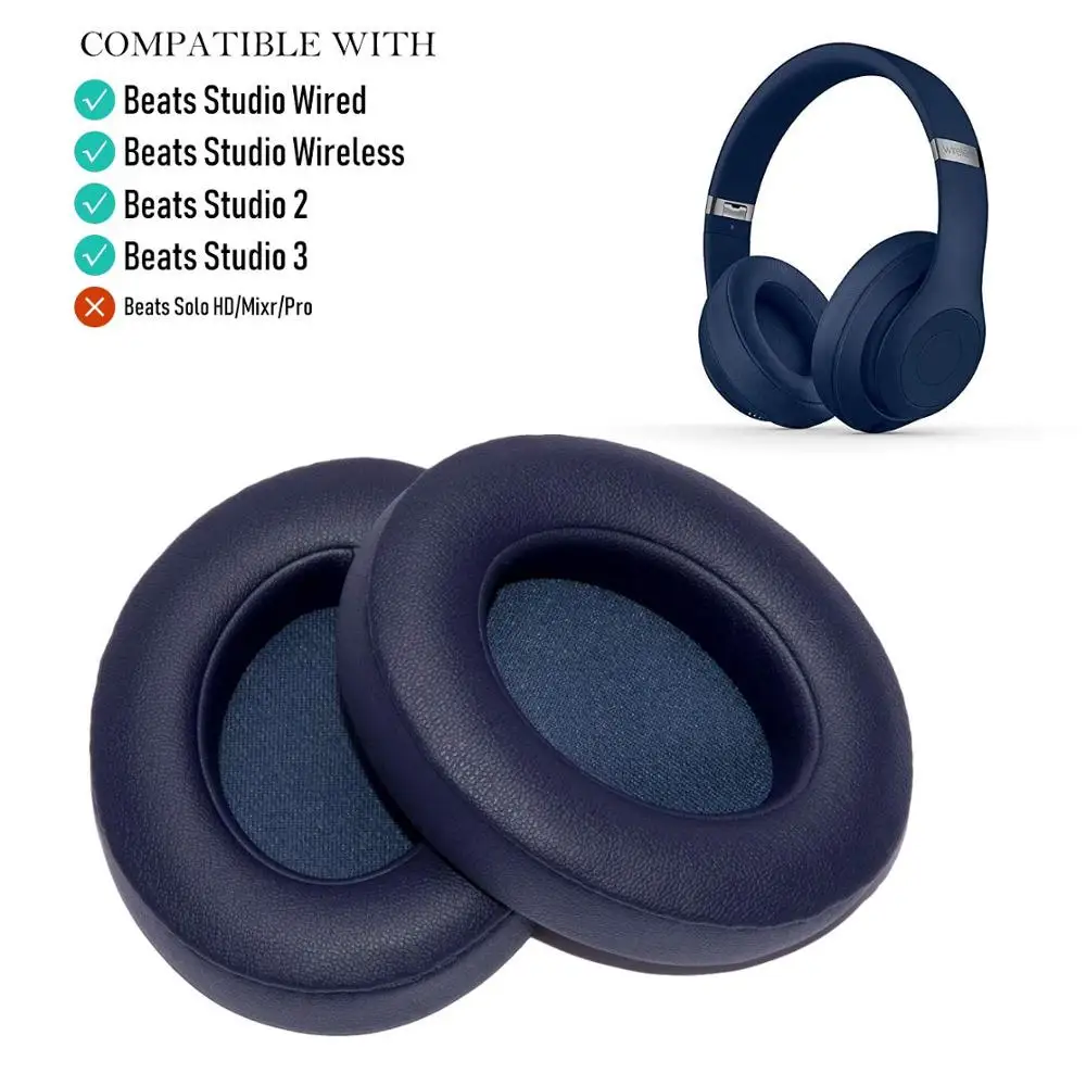 Сменные амбушюры для беспроводных наушников Beats Studio 3 (темно синий)|Аксессуары