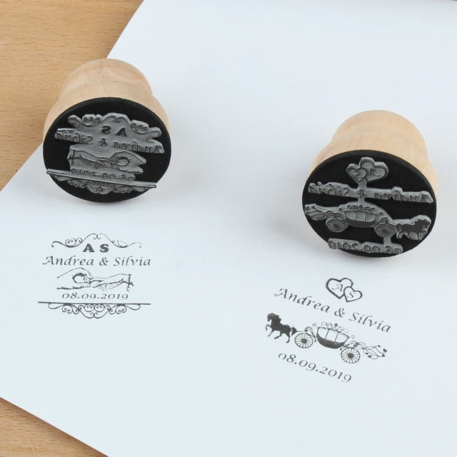 Personalized Wedding Stamp Wood Weddding Seal Stamp Custom Logo For  Invitation Party Decoration Stamps or Scrapbooking - AliExpress