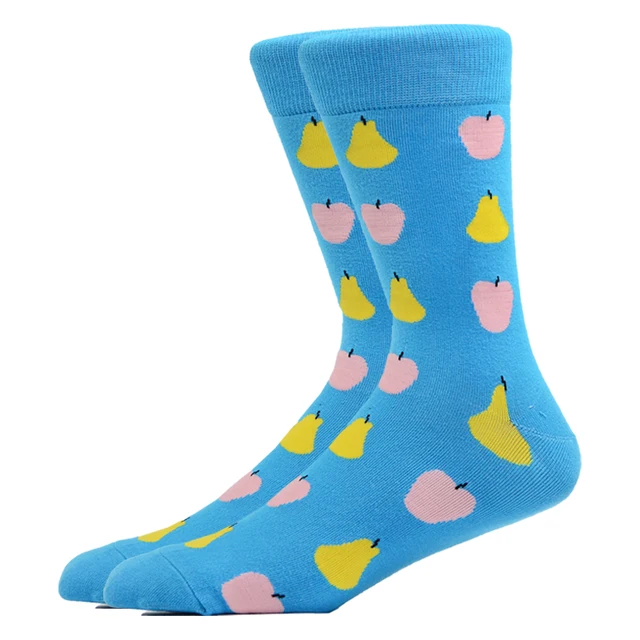 Burger Pizza Sushi Males Socks Fashion Cute Series Korean Harajuku Cartoon Funny Women Happy Cotton Cool Middle Tube Socks HK11045-1