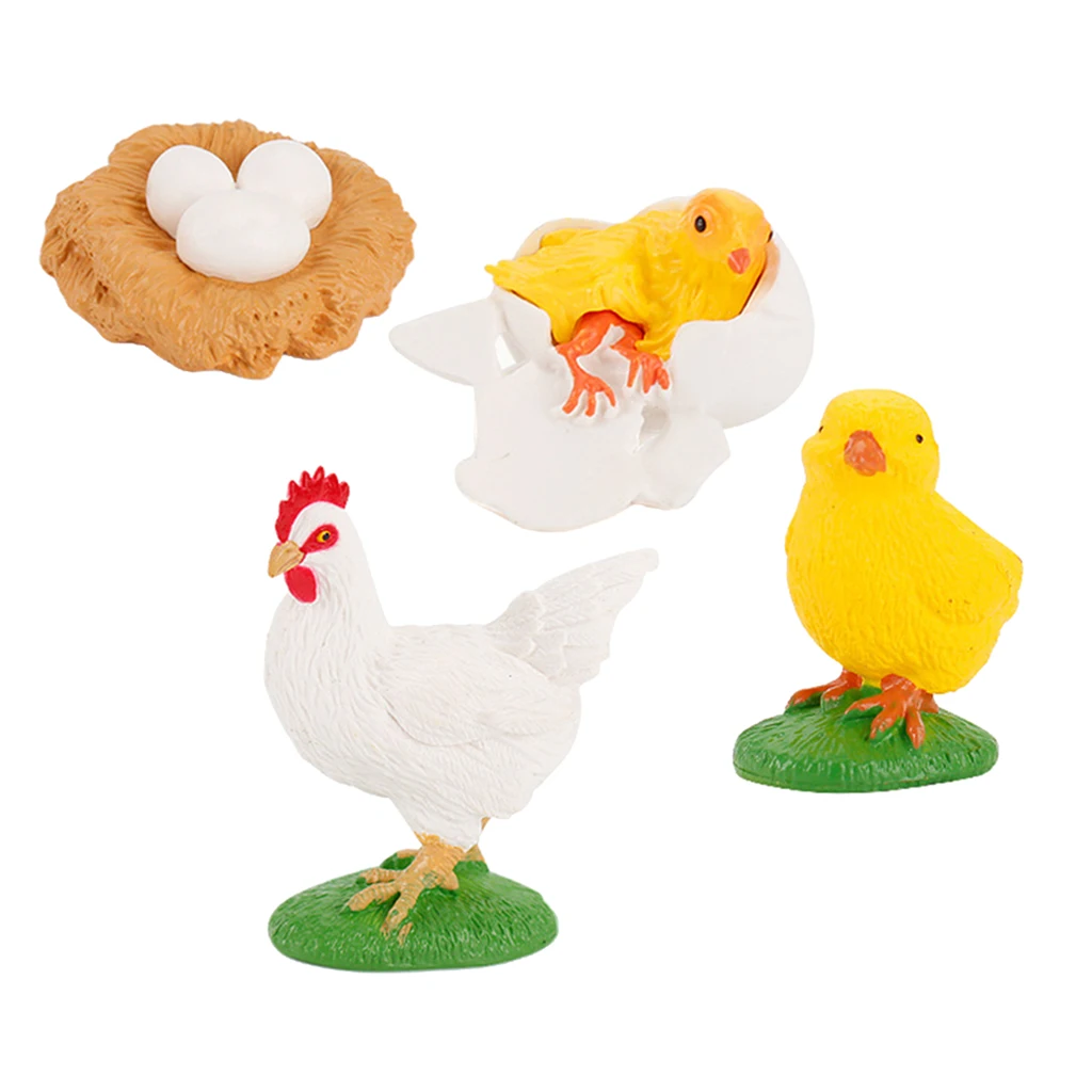 Early Kids Toddlers Simulation Animals Growth Cycle Toy Pretend Play Animal Growth Cycle Teaching Aids Early Educational Toy