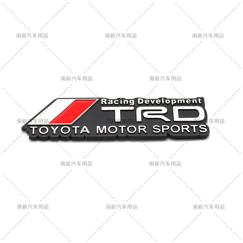 Подходит для Toyota trdsports алюминиевый сплав модифицированный бампер наклейки trdsportivo матовая алюминиевая маркировка