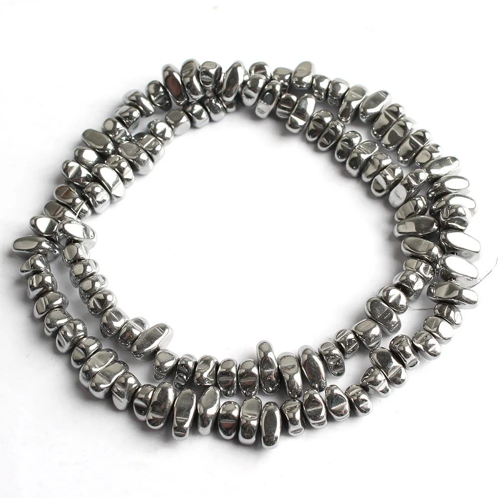 Gold Plated Hematite Gravel Spacer Beads