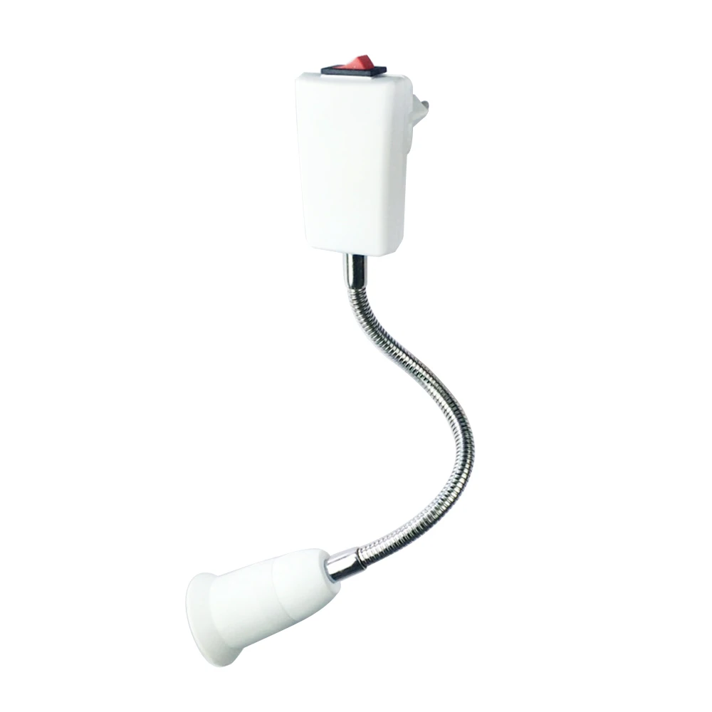 20-50cm AC 110-220V E27 소켓 홀더 램프 전구 소켓 e27 홀더 유연한 확장 변환기 스위치 어댑터 소켓 EU/US 플러그
