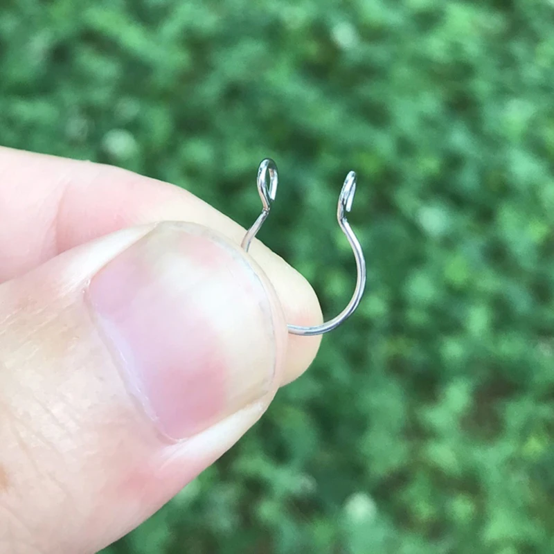 New 1pc Medical Steel Titanium Steel Sexy Open U Shape Semicircle Ear Clip Nasal Clip Nose Ring Nose Stud Piercing Jewelry Gift-3