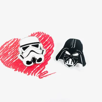 

Disney Star Wars Anime Figure Cute Brooch Anime Accessories Darth Vader Figure Metal Breastpin Beautiful Collection Kid Gift