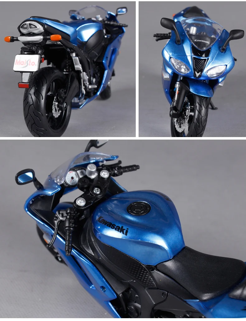 Maisto 1/12 Kawasaki ZX-6R мотоцикл литье под давлением дисплей Модель игрушки для детей мальчиков и девочек