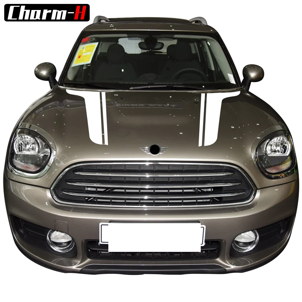 Car Styling Hood Decal Bonnet Stripe Vinyl Stickers for Mini Cooper Countryman Clubman Paceman Coupe R60 R56 R57 F55 F56 F60 R55