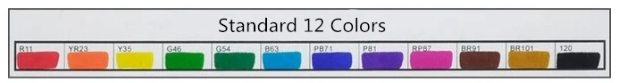 Standard-12colors Touchliit 6-го поколения художественные маркеры набор кистей и ручек прочный Эскиз маркер на спиртовой основе двойная голова манга Рисование ручки художественные принадлежности - Цвет: Standard-12colors