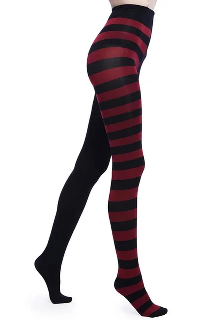 Striped Yoga Legging Women Print Goth Style Long Tights Casual Punk Ladies Sport High Waist Workout