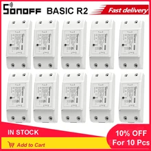 1/10 stück Sonoff Grundlegende R2 Wifi DIY Smart Wireless Remote Universal Schalter Licht Controller Modul Arbeit Mit Alexa google Hause