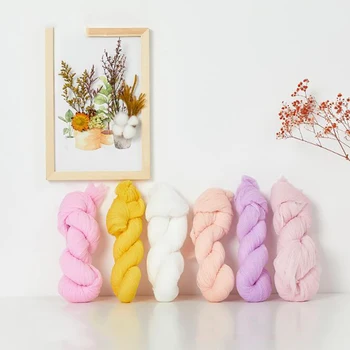 

Beautiful Romantic Props Wrinkle Yarn Floral Swing Background Cloth Stage Wedding Layout Scene Props Wrinkle Yarn