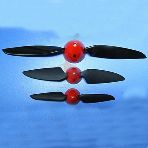 2PCS Folding Propeller Kit 11x68x68x456x3 Airplane Glider Brushed Motor PropellerProps SpinnerCover Assembly for RC title=