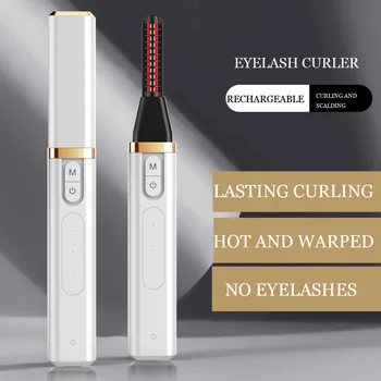 

1 PCS USB Charge Moving Ion Eyelash Curling Artifact Heating Lasting Stereotypes Charging Handheld Eyelash Curler Makeup Tools