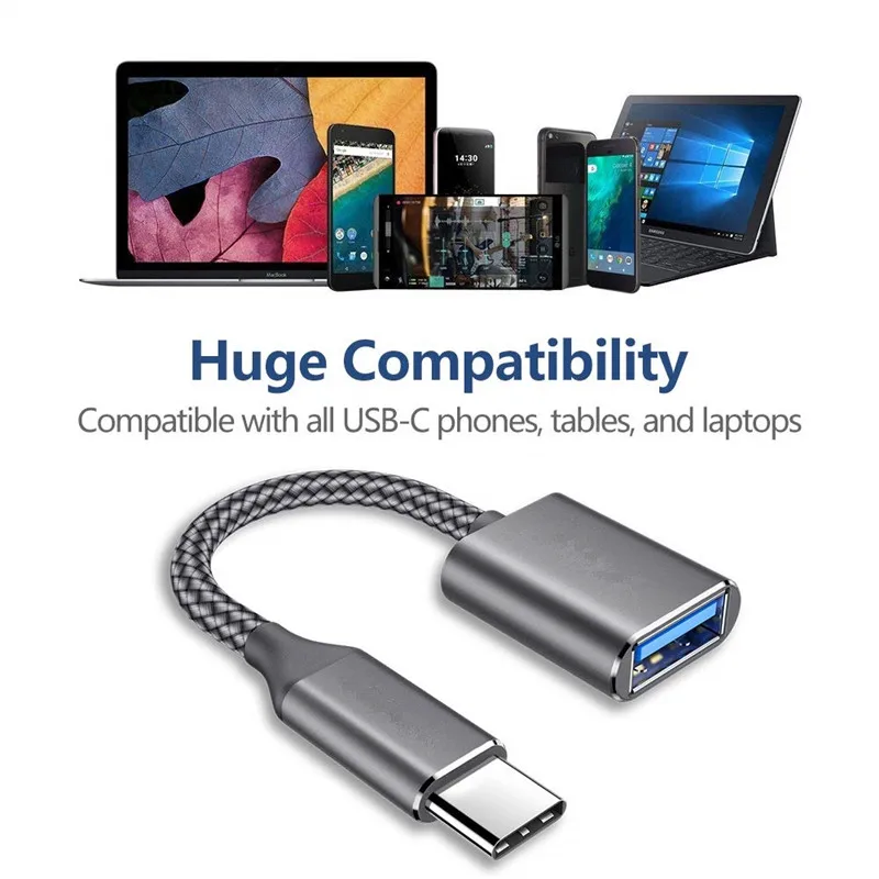 Bakeey type-C USB-C USB адаптер OTG USB кабель C штекер USB 3,0 A женский кабель адаптер для MacBook смартфон планшет ноутбук
