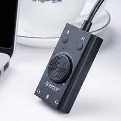 Adaptateur de câble 3.5mm, carte son USB, Microphone stéréo externe, haut parleur, écouteurs, commutateur muet, réglage du Volume, Dri gratuit 