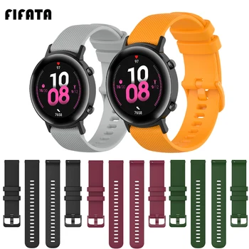 

FIFATA 20 22MM Silicone Watchband For Huawei Watch GT 2/Xiaomi Huami Amazfit GTR 47 42MM/Bip/Garmin Venu/Polar Ignit Smart Watch