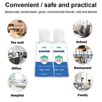

Wupp Disposable Hand Sanitizer Household Cleaner Hand Wash Free Fast 2PC 30ML Hand protection Anti-Bacteria 2020 new hot 040233