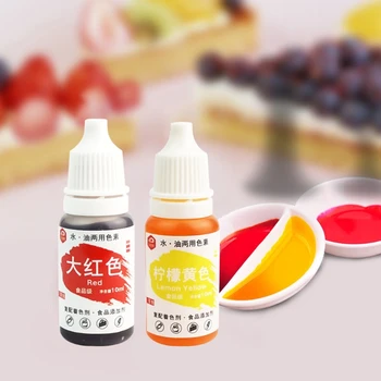 

10ml Food Coloring Liquid Dye Pigment Baking Fondant Cooking Icing Colorant Kit T4MD