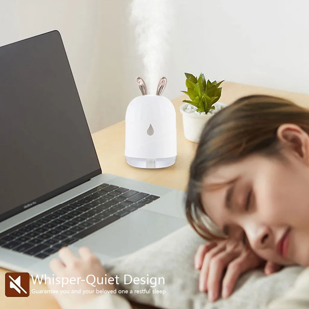USB увлажнитель для автомобиля в спальню, 1 шт., распылитель в виде кролика, арома-диффузор, увлажнитель воздуха, ароматерапия, очиститель 1127#30