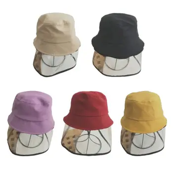 

Anti-saliva Face Mouth Mask Windproof Bucket Hat Children Anti-spitting Particulate Splash Protective Cap