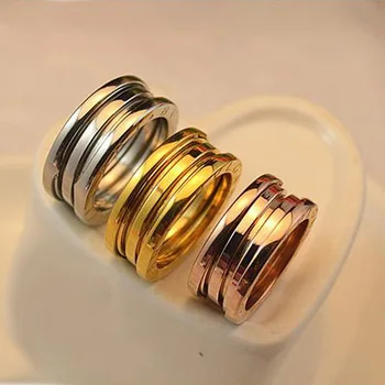 

Fashion personality ring titanium steel jewelry three-ring simple couple style to send gifts for lovers 2019 new hot
