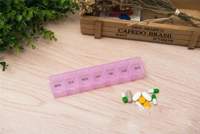 7 дней в неделю таблетки, капсулы, медицинский препарат коробка держатель для хранения Органайзер Контейнер Чехол Коробка для таблеток
