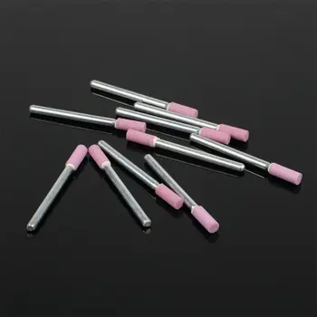 

10Pcs 3mm Shank Abrasive Mounted Grind Stone Rotary Tool For Polishing Wood Metal Mould Jade Cutting Sharp Grinding Wheel Powder