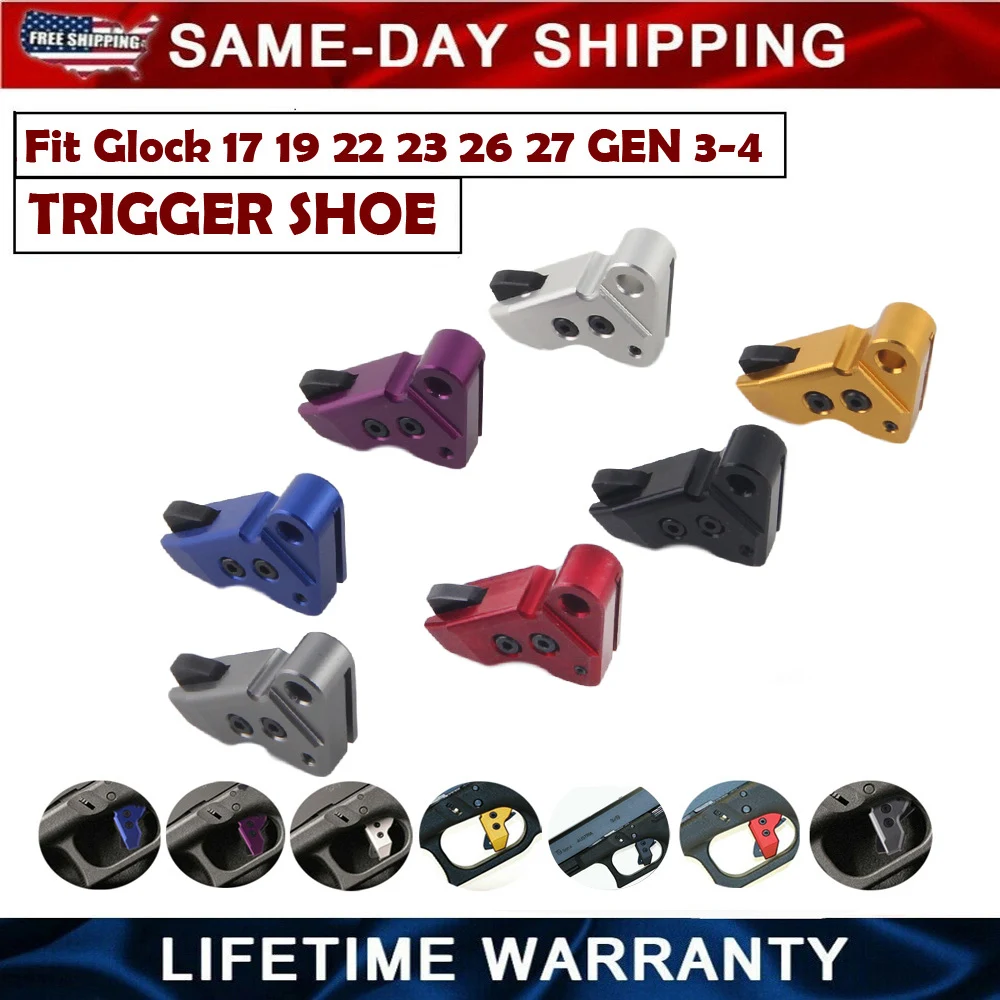 

aluminum FLAT FACED TRIGGER nuts FITS for GLOCK 17 19 22 23 26 27 GEN 3-4