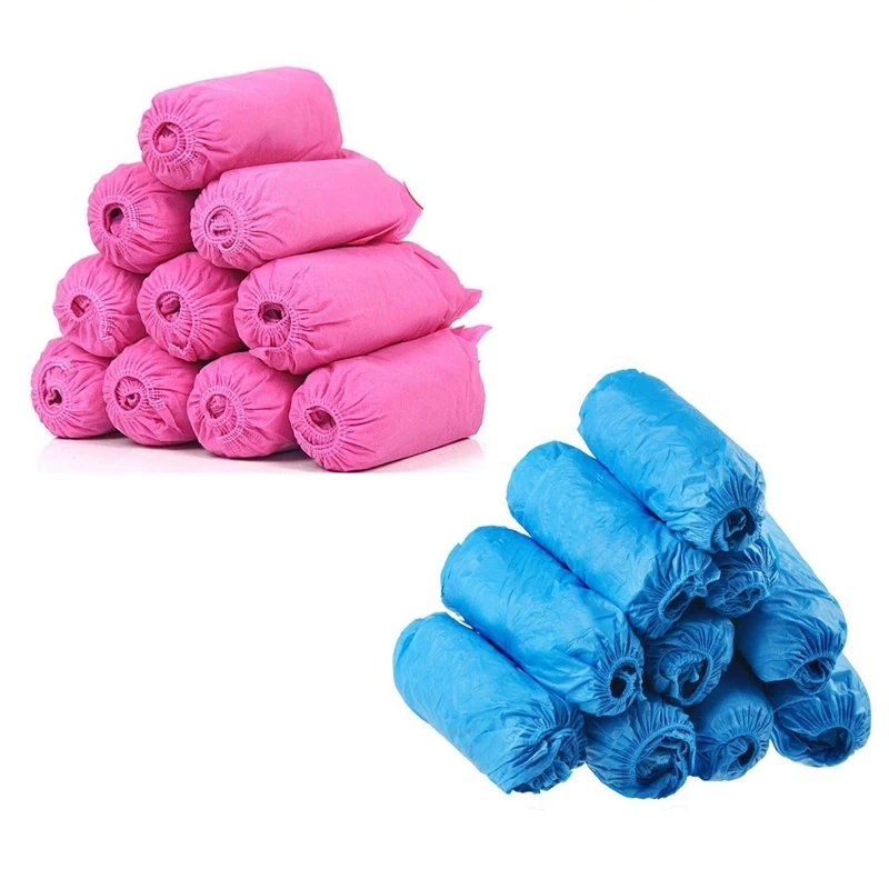 

600Pcs Disposable Shoe Cover Disposable Non-Woven Fabric Shoes Covers Elastic Band Breathable Dustproof Anti-Slip Shoe Covers