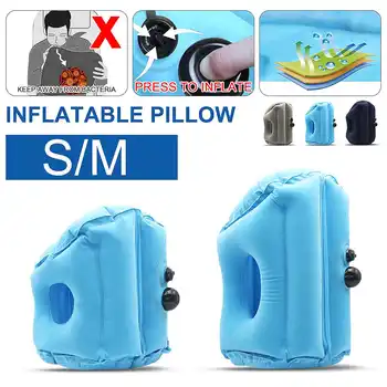 

Inflatable Travel Sleeping Bag Portable Cushion Neck Pillow for Men Women Outdoor Airplane Flight Train Sleeping Easy S/M