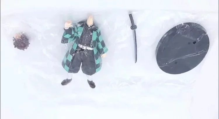 Demon Slayer PVC Action Figures Tanjirou Nezuko Anime Kimetsu no Yaiba Figurine Model Toys