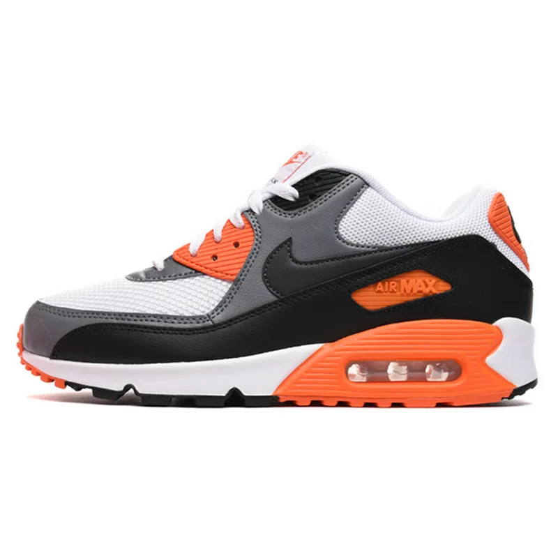 Оригинальные женские кроссовки для бега NIKE AIR MAX 90, спортивные уличные кроссовки, удобные, прочные, дышащие, 345017-601