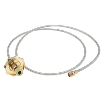 

Hot 110cm Outdoor Camping Stove Propane Hose Adapter Connector Flat Gas Tank Gas Conversion Head Set