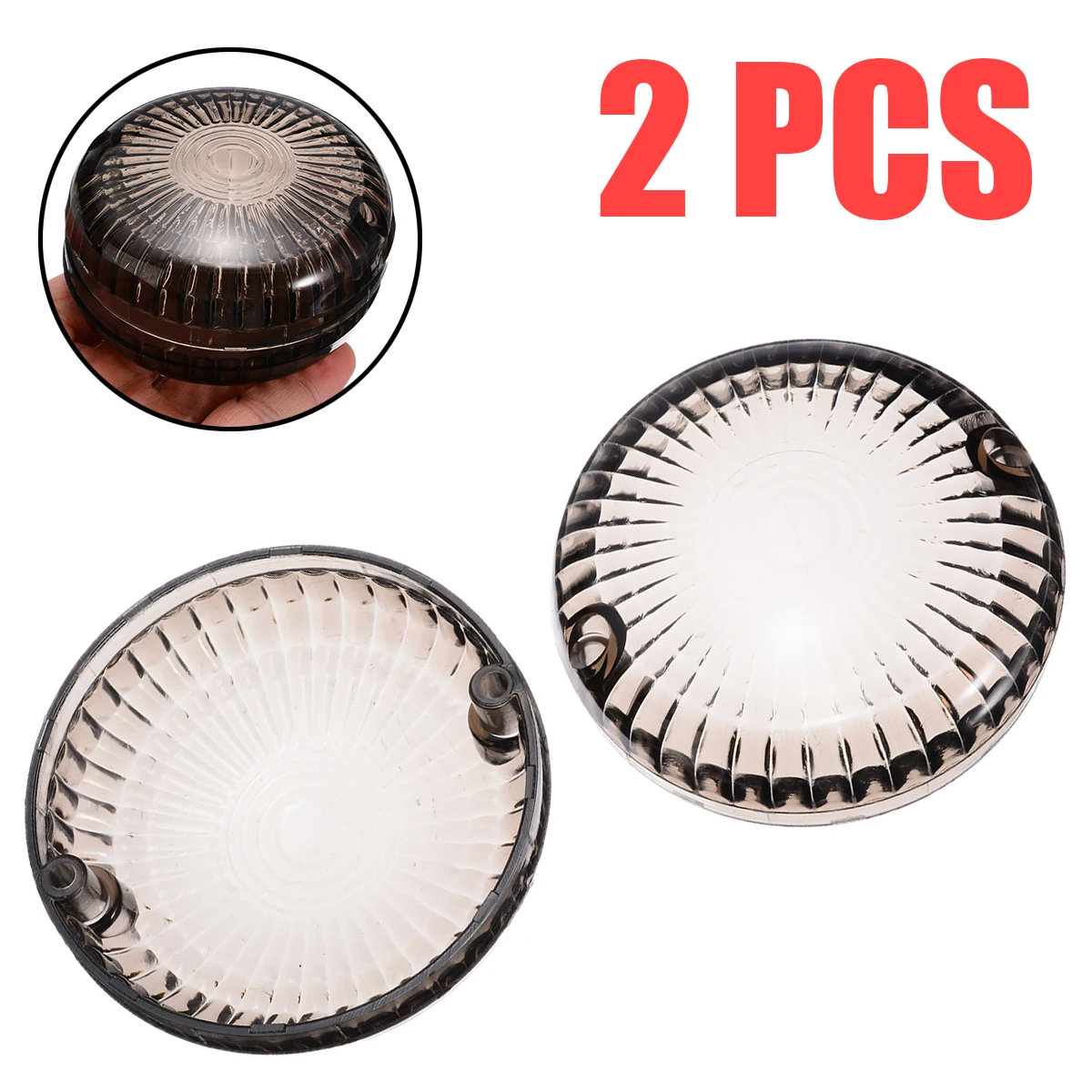 1Pair Front/Rear Smoke Turn Signal Indicator Light Lens Plastic Cover For Yamaha V-Star 1100 Silverado 650 Road Star V-Max