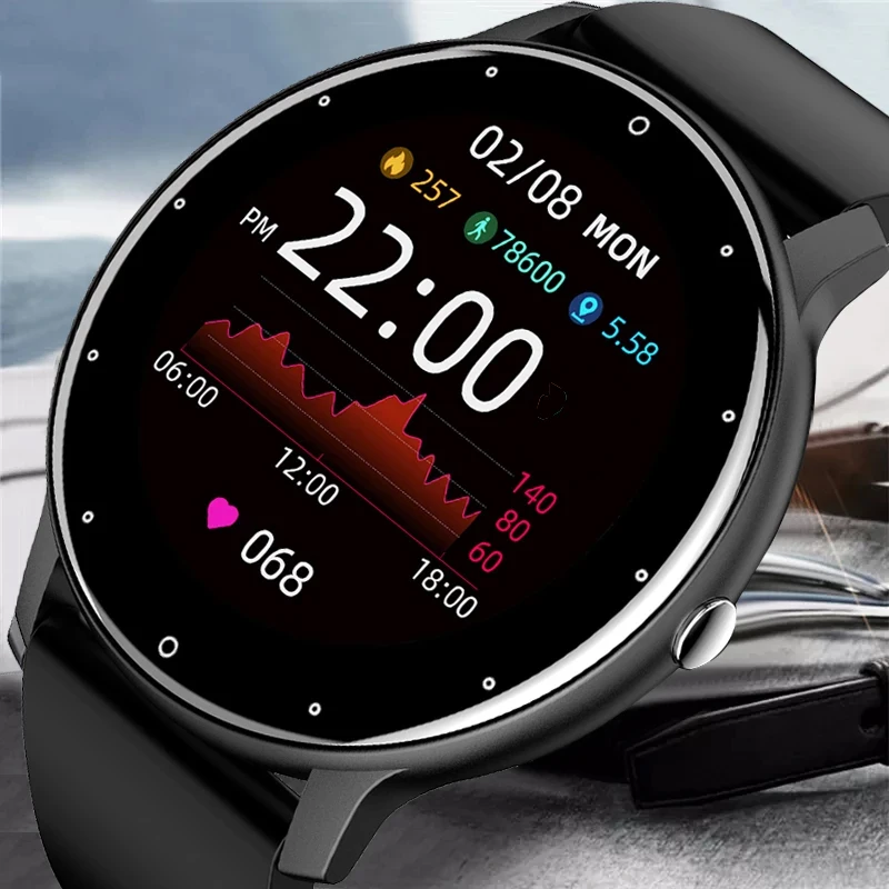 2021 New Smart Watch Men Full Touch Screen Sport Fitness Watch IP67 Waterproof Bluetooth For Android Ios Smartwatch Men Fitness 1