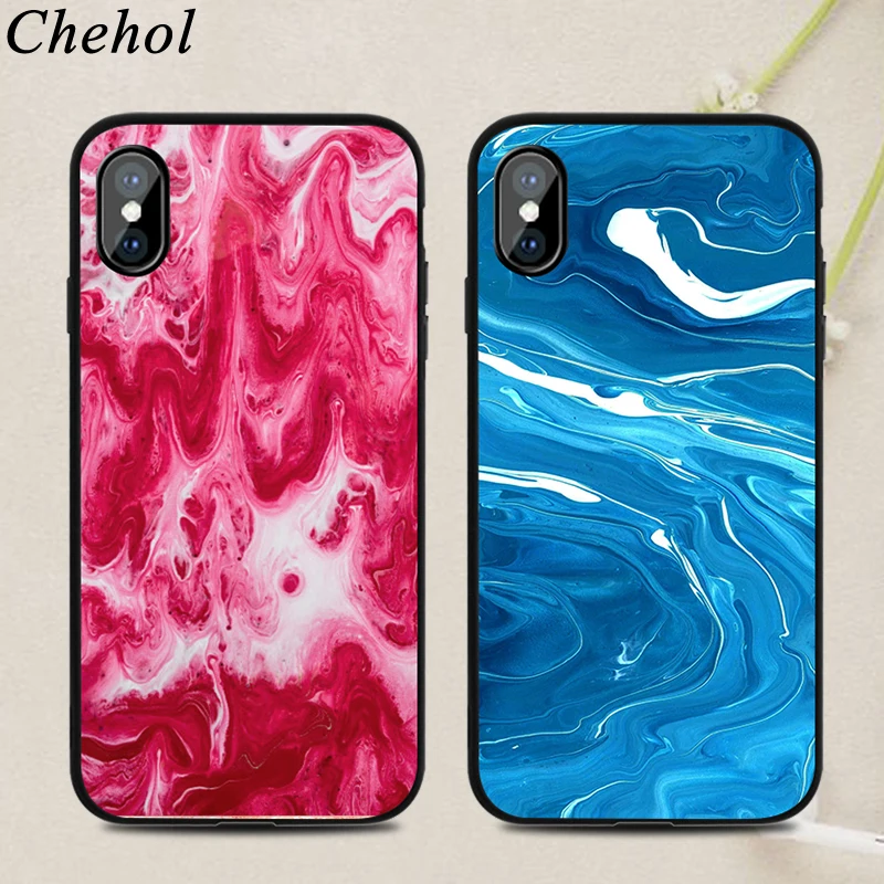 

Abstract Marble Mobile Phone Cases for IPhone X XS MAX XR 8 7 6s Plus New Case Soft Silicone TPU Fitted Back Covers Accessories