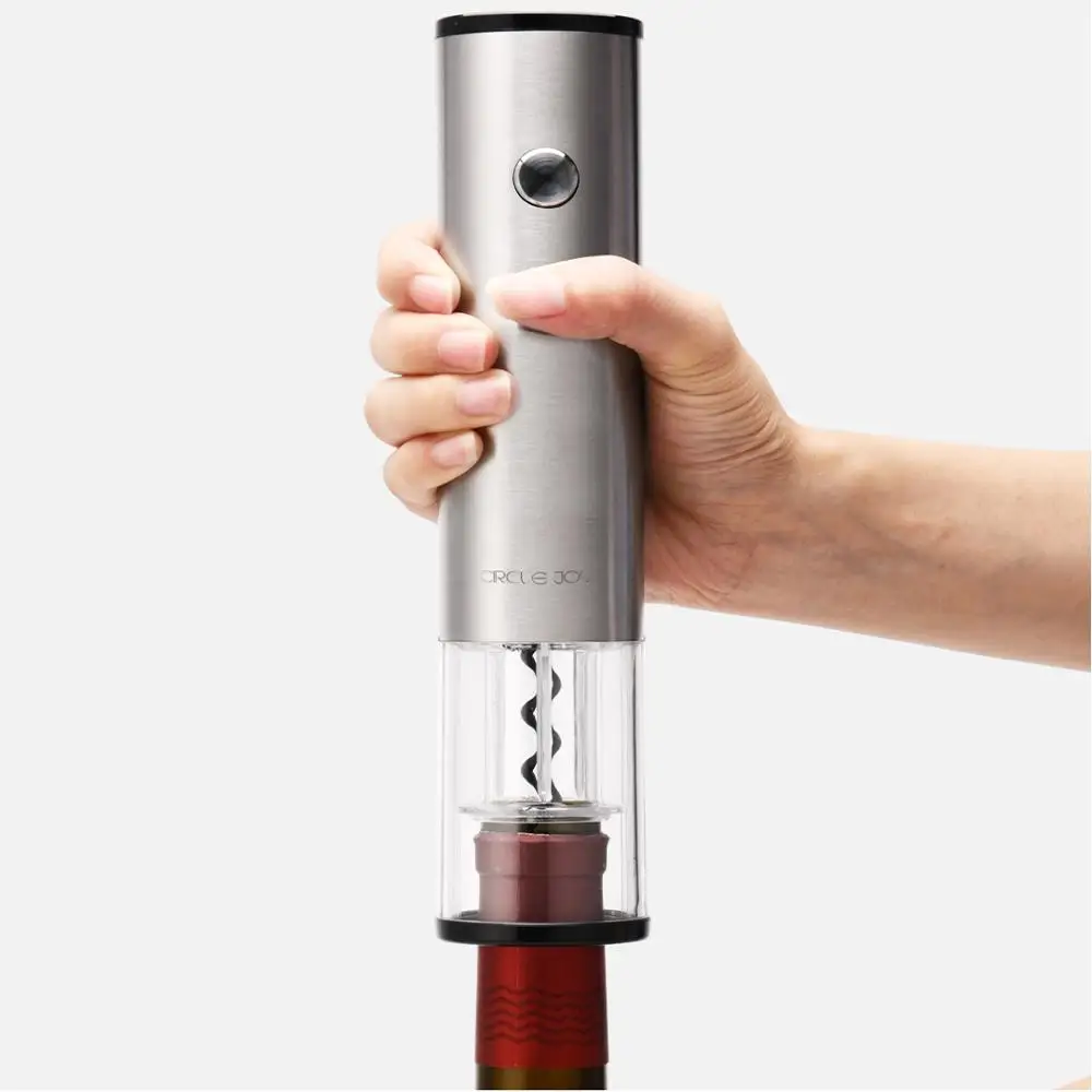 XIAOMI MIJIA Электрический штопор из нержавеющей стали 4 в 1 костюм Быстрый Графин для вина круглая пробка для вина беспроводной фольга резак