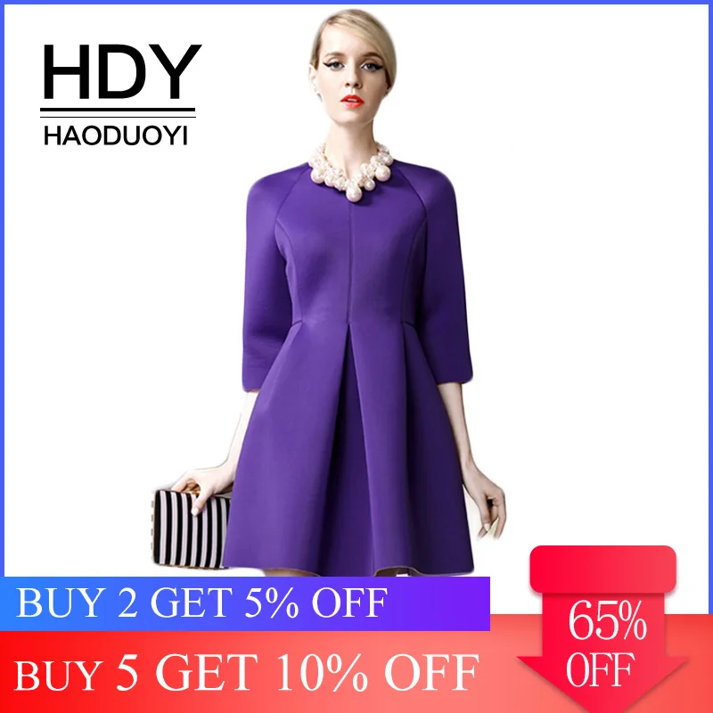 

HDY Haoduoyi Apparel Solid Color Women Mini Dress A-Line Ruffle Pleated Girdle Lady Vestidos Steetwear Elegant Casual De Festa