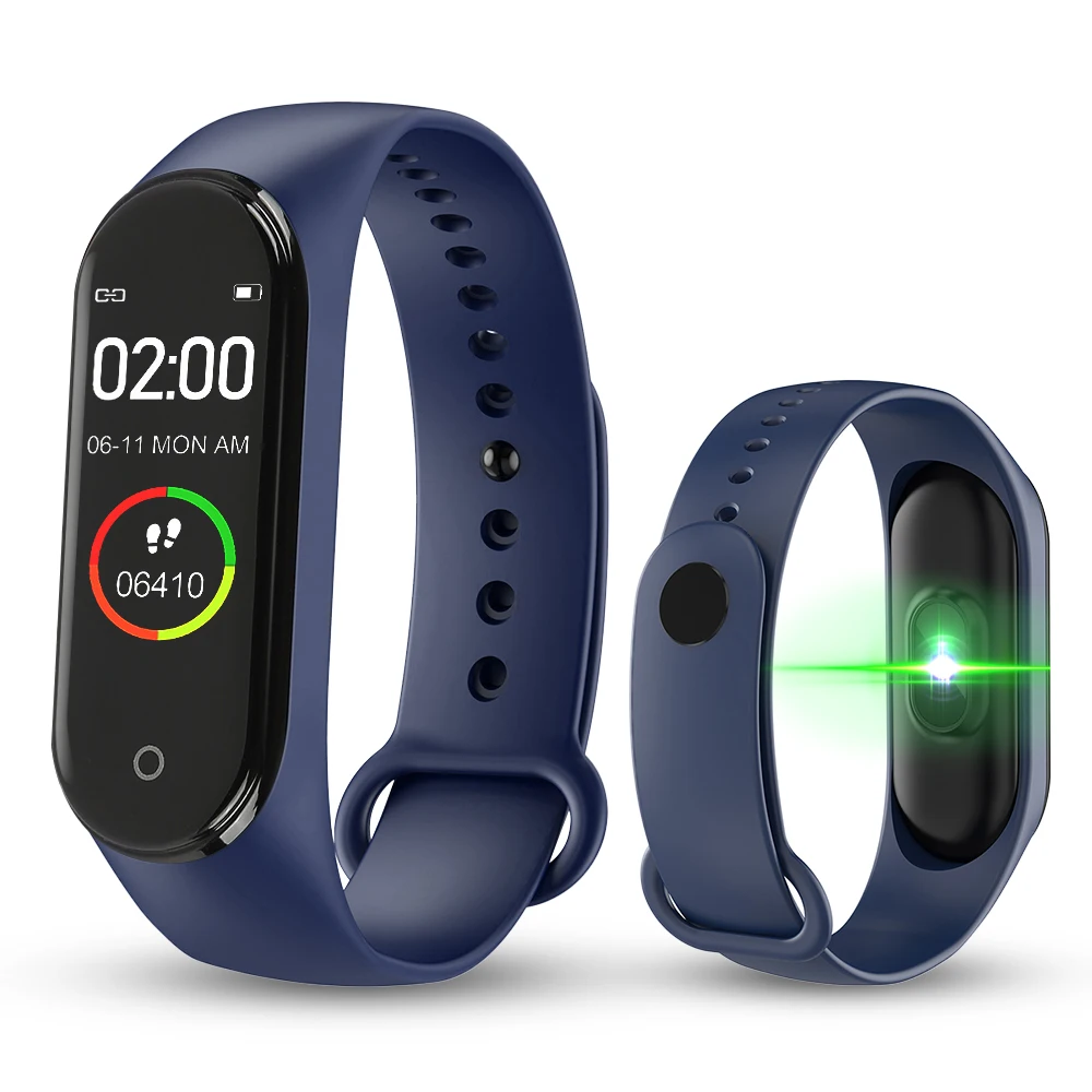 M4 Wrist Band Умный браслет с цветным экраном M4, спортивные часы с шагомером, фитнес-часы для бега, ходьбы, трекер сердечного ритма, шагомер, умный Браслет - Цвет: M4 Wrist Band