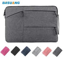 50 шт./лот BRSUANG Портативный сумка для ноутбука сумка Retina чехол 11 12 13,3 14 15 15,6 дюймов Сумки из натуральной кожи для MacBook IPad Tablet huawei