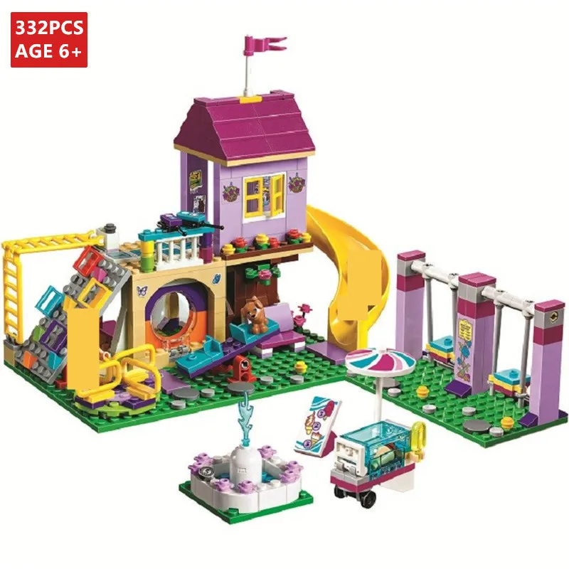 

332Pcs Girls Heartlake Lighthouse Model City Building Blocks Sets Friends Castle Technic Bricks Educational Toys for Children