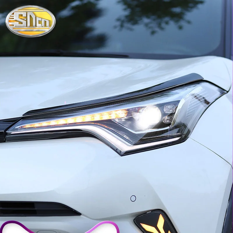 SNCN автомобильный Стайлинг светодиодный головной светильник для Toyota C-HR ЧР светодиодный DRL динамический сигнал поворота светильник фара в сборе
